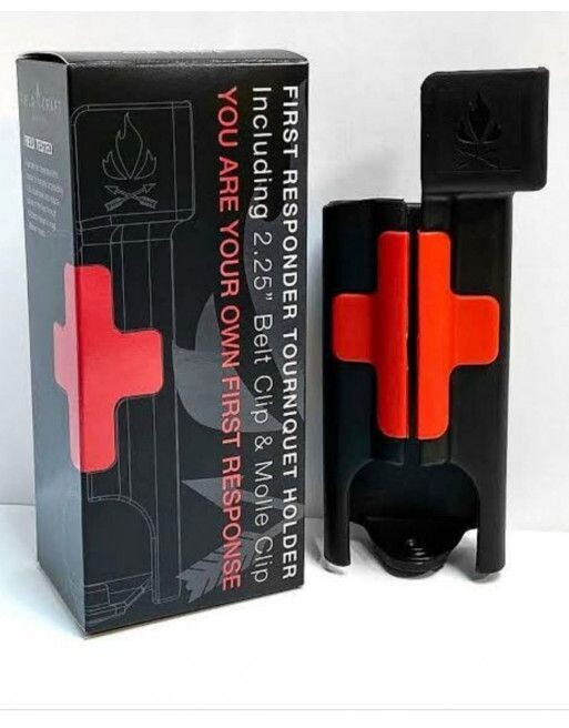 fieldcraft survival tourniquet holder ( red cross