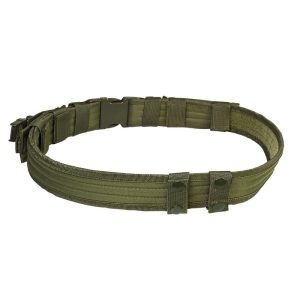 tactical belt w/two pouches green