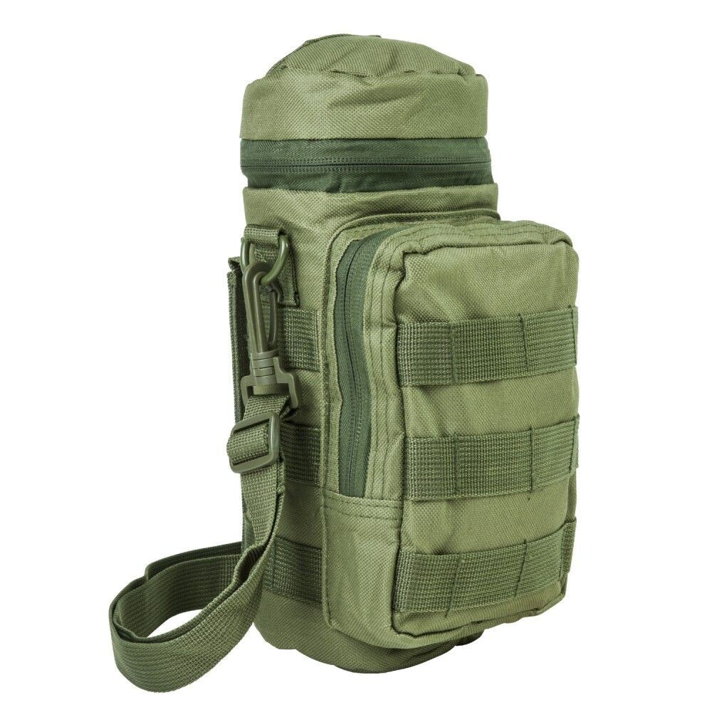 molle hydration bottle carrier green