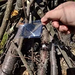 wax wood tinder rope & fresnel magnifying lens combo