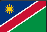 namibia flag 40x60 mm with velcro