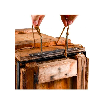 classic wooden ammo box
