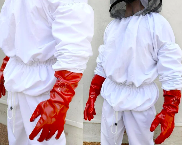 beekeeper suit: hood, veil, jacket, trousers and gloves small