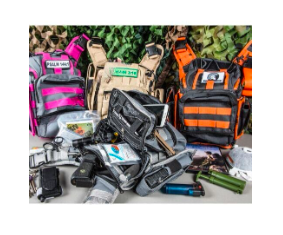 bushveldt first responder bag 2.0 grey with pink
