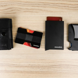 mnmlst wallet black case
