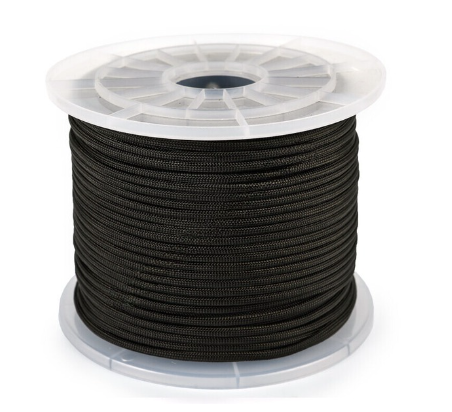 550 paracord 100m reel black