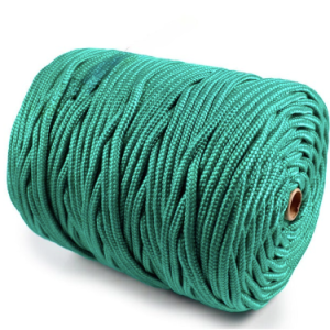 pp round braid 5mm x 100m emerald green