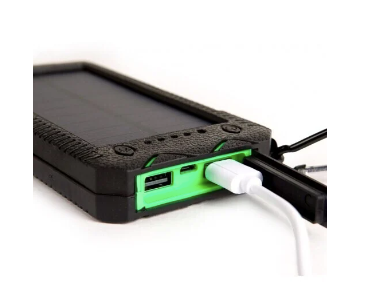 survival solar power bank with flash light