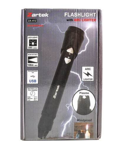 rechargeable arc lighter / torch 300 lumen