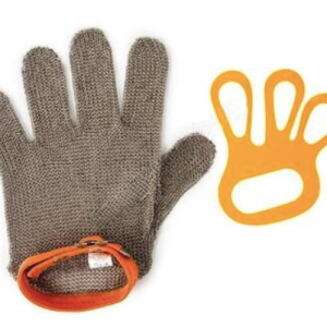 glove: chain mail wrist length 5 finger (l)