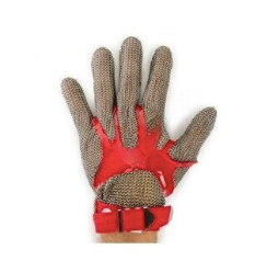 glove: chain mail wrist length 5 finger (l)