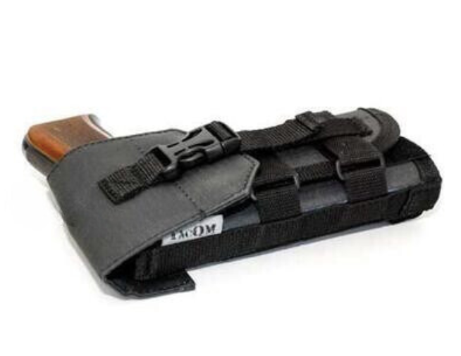 bushveldt left hand universal field holster with cover flap black