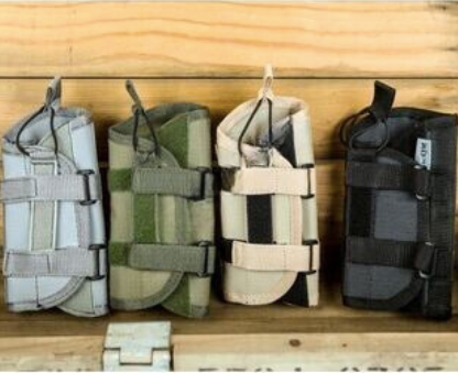 universal holster with bungee retention:grey