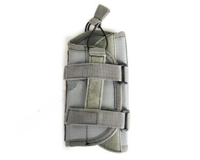 universal holster with bungee retention:grey
