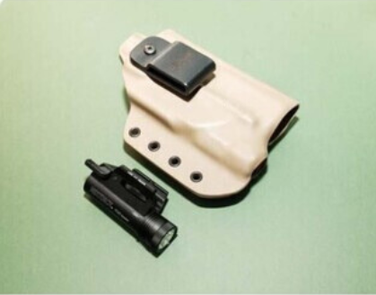 1834 tactical edge custom carry glock 17/19 iwb light bearing holster green