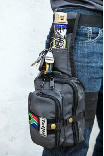 bushveldt drop leg utility bag black