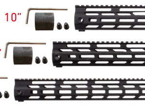 key 201 10" fore end free floating hand guard mlok