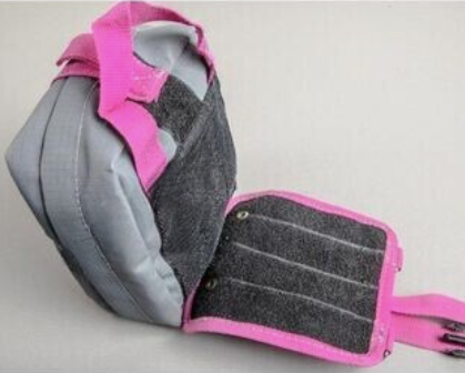 individual first aid kit molle bag grey with pink