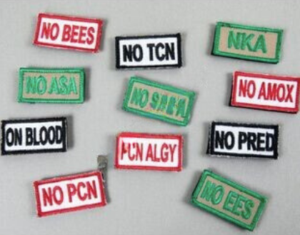 bushveldt medical allergy patches: (set of 3) no sulfa