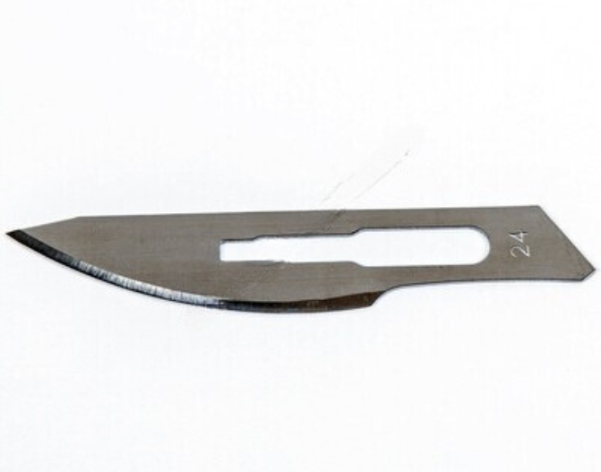 scalpel blades/ surgical blades no 24 (pack of 10)