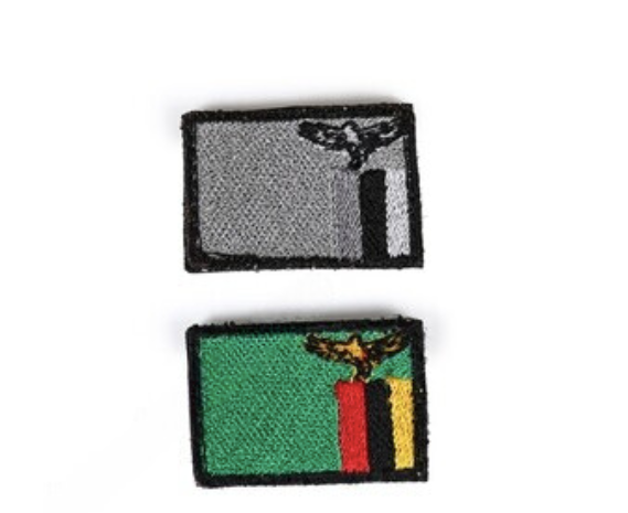 bushveldt badge flags: set of 2 sml zambia