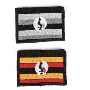 bushveldt badge flags: set of 2. small. uganda