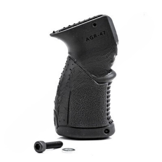 rubberised ak47/galil pistol grip black fab def