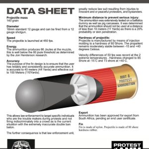 flash torpedo rounds less than lethal 12g x25