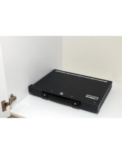 rigidized aluminium safe complete with isofix dock pangolin black serial #10038