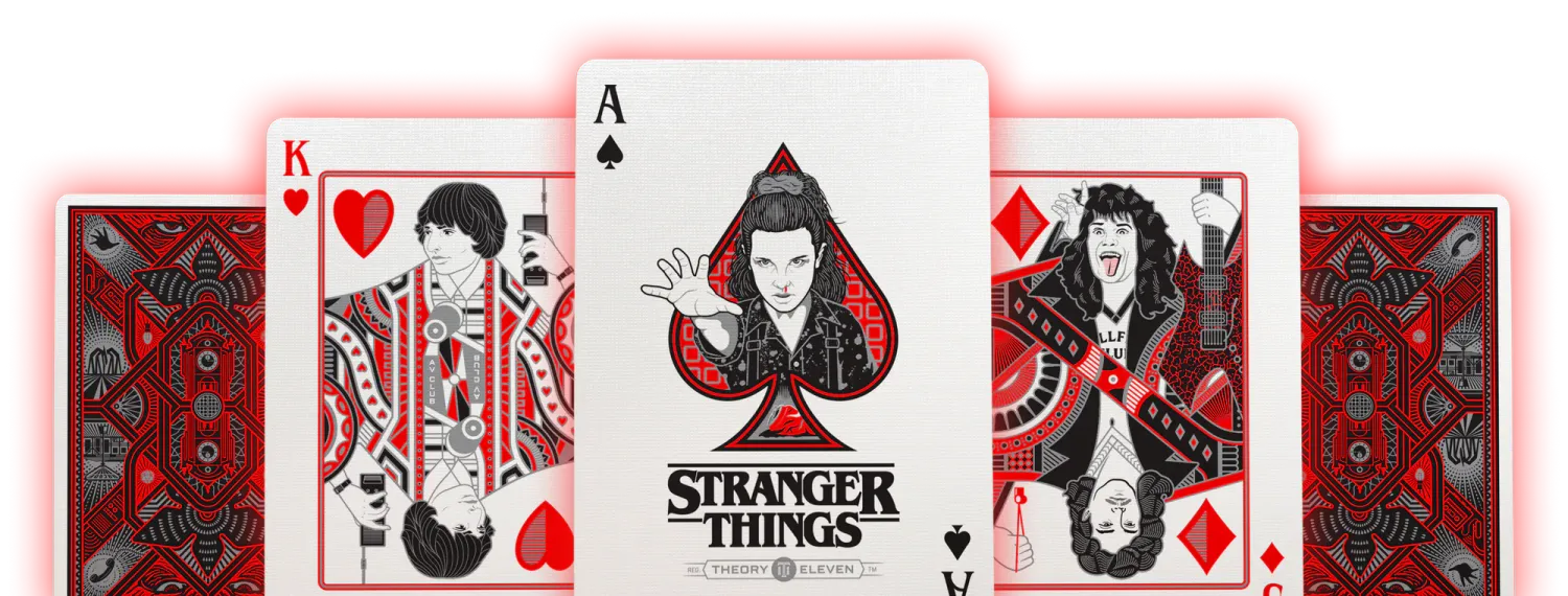 stranger things custom set playing card