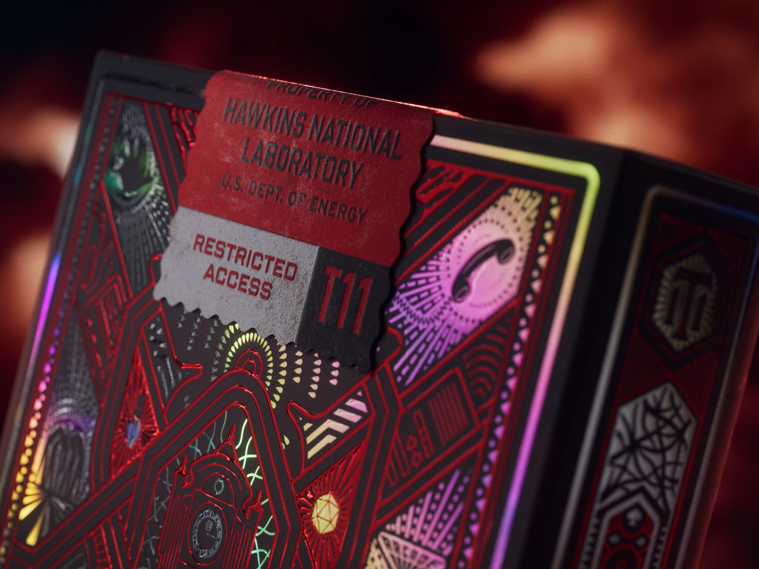 stranger things custom set playing card