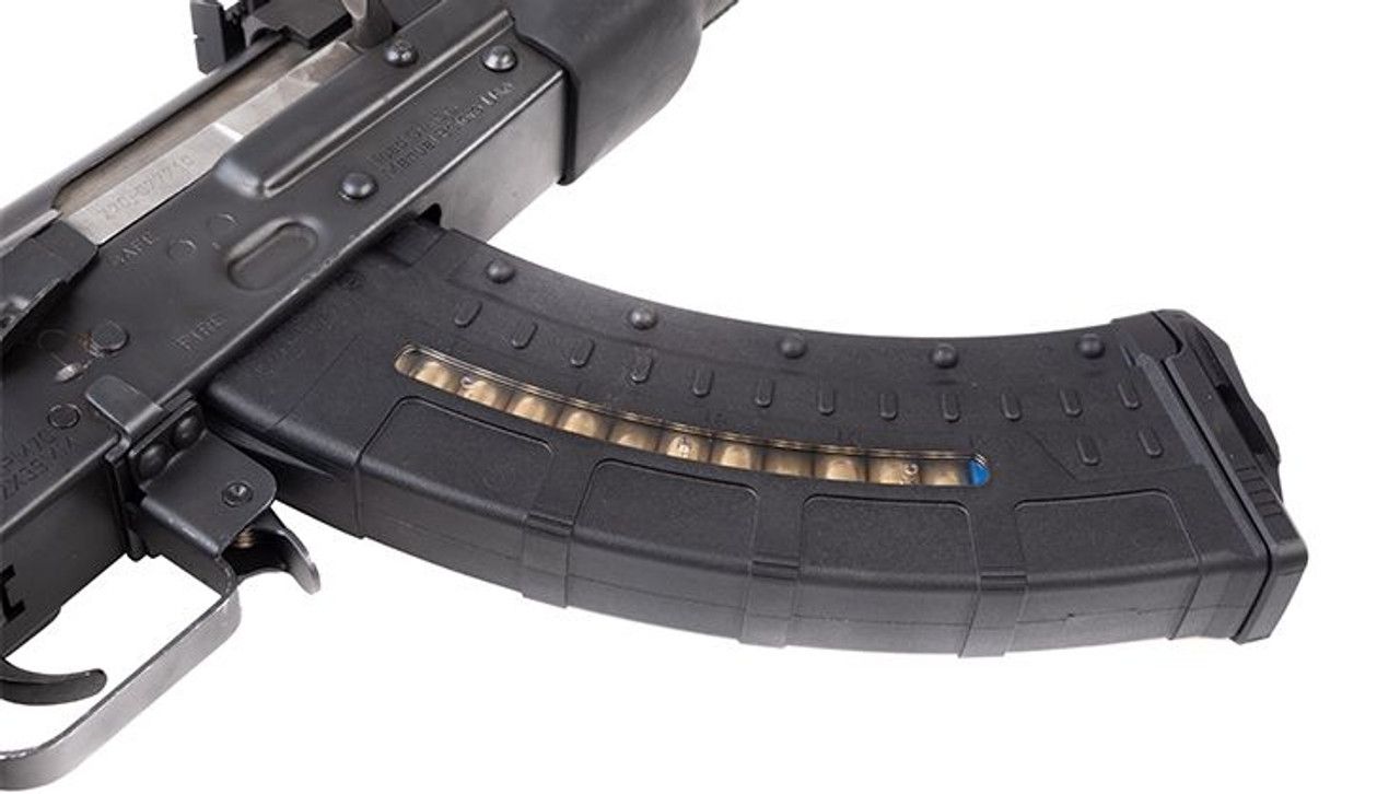 utg akm47 magazine 30 round polymer w/i side window