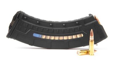 utg akm47 magazine 30 round polymer w/i side window
