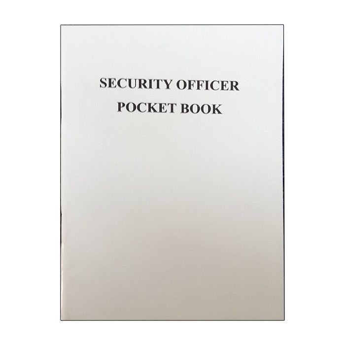 security officers pocket book a6 (white cover)