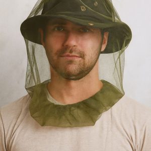 mosquito head net. olive