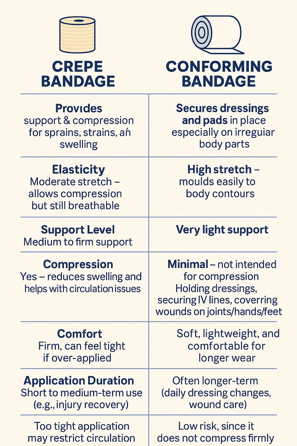 bandage crepe 150mm