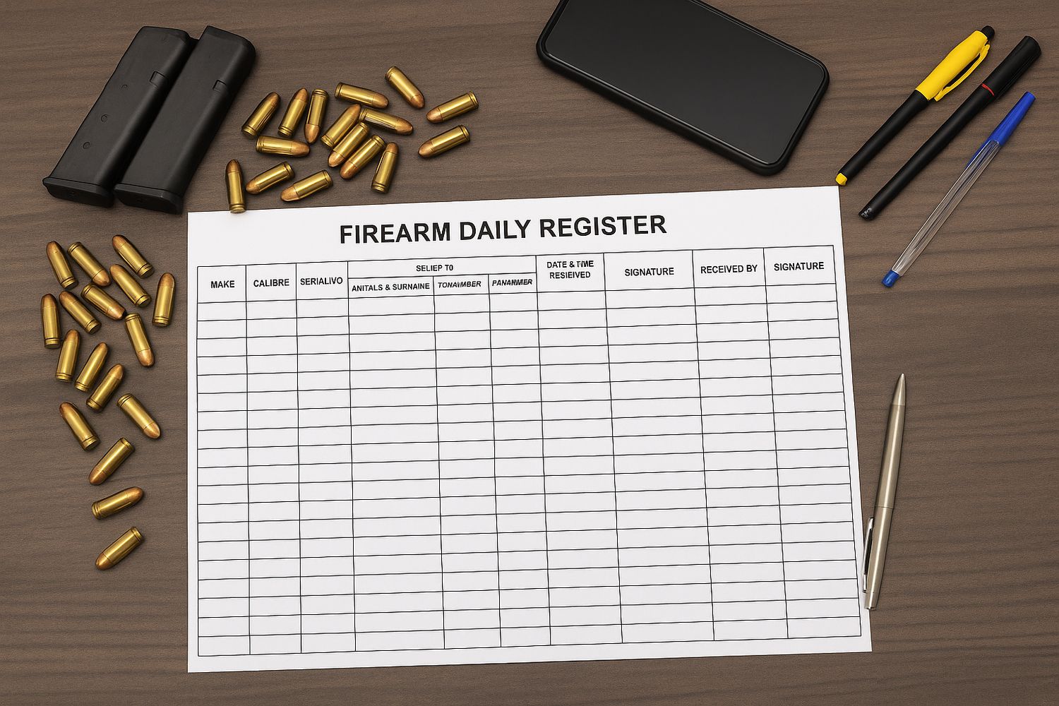 ammunition issue control register 200 page