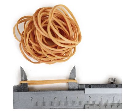 bands of rubbers: assorted colour & size rubber bands